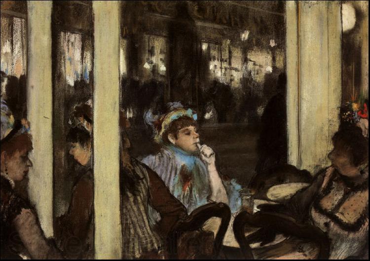Edgar Degas Women in Front of a Cafe, Evening Germany oil painting art